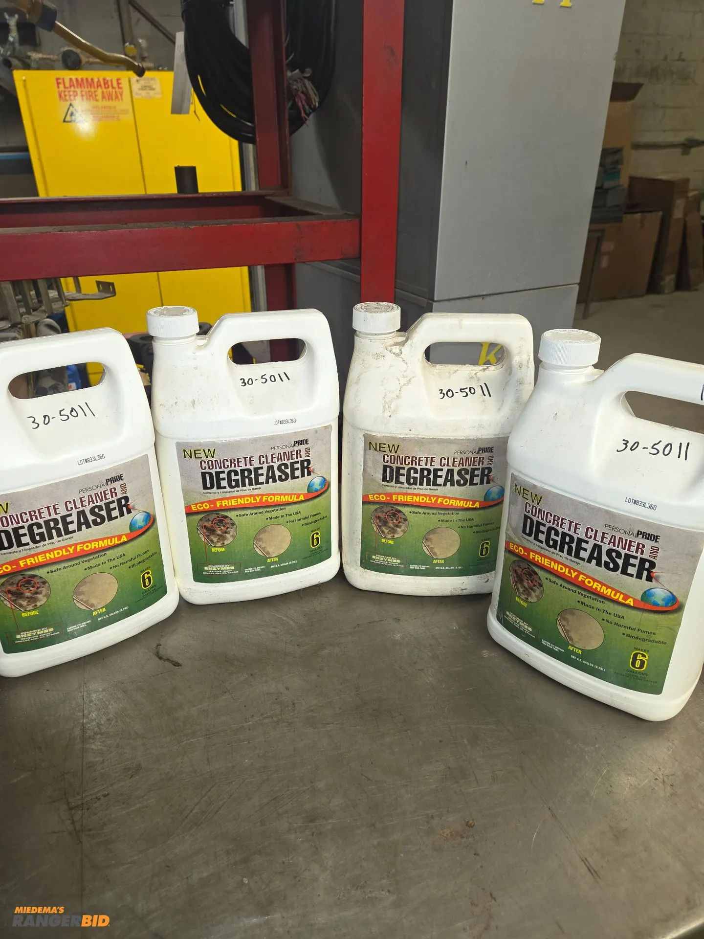4 gallons of concrete cleaner / degreaser