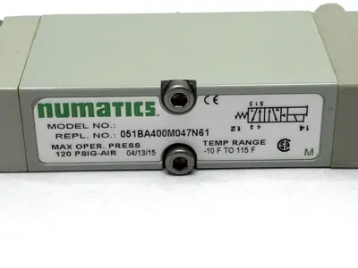 Used Numatics Solenoid Valve 2 Position 24VDC Solenoid Valves Michigan US | Maverick Industrial Sales #1402154
