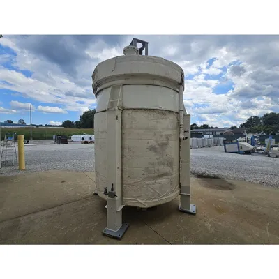 Used 2,200 Gal 316 Stainless Steel Jacketed Pressure Rated Reactor Mix Tank