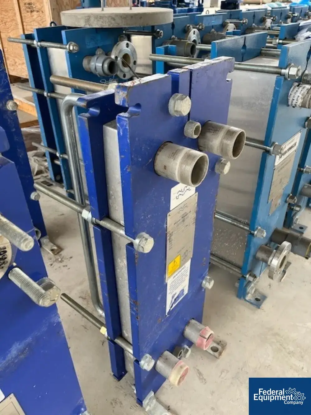 New | in-Stock Alfa Laval 24 Sq Ft Alfa Laval Plate Heat Exchanger, S/S, 150# Heat Exchangers Texas US | Federal Equipment Company #1337726