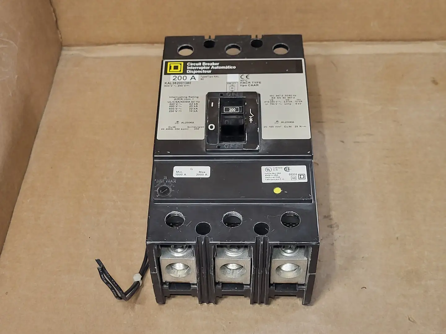USED SQUARE D KAL362001380