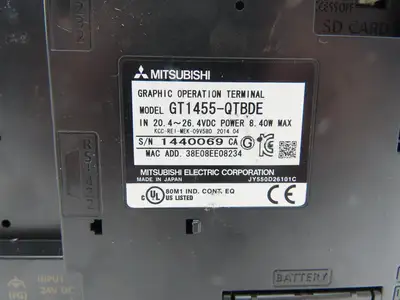 Mitsubishi GT1455-QTBDE 5.7" Color Touch Panel QVGA 24VdC Color LCD HMI Lot of 2