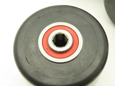 Magline 140141 Roller 3"W x 3.5"H 7/16" ID Used On Various Dollies Lot of 6