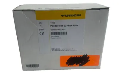 NEW TURCK PS025V-504-2UPN8X-H1141 PRESSURE SENSOR 6832681 PS025V5042UPN8XH1141