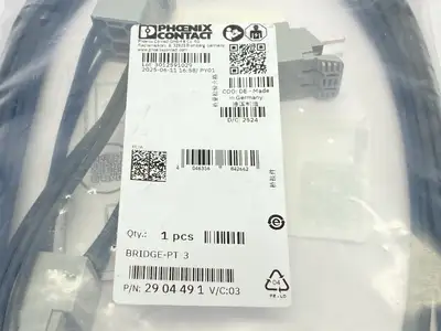 New | in-Stock Phoenix Contact 3-Phase Loop Bridge For 3 CONTACTRON Modules 2904491 Cable & Wire Michigan US | Maverick Industrial Sales #1393326