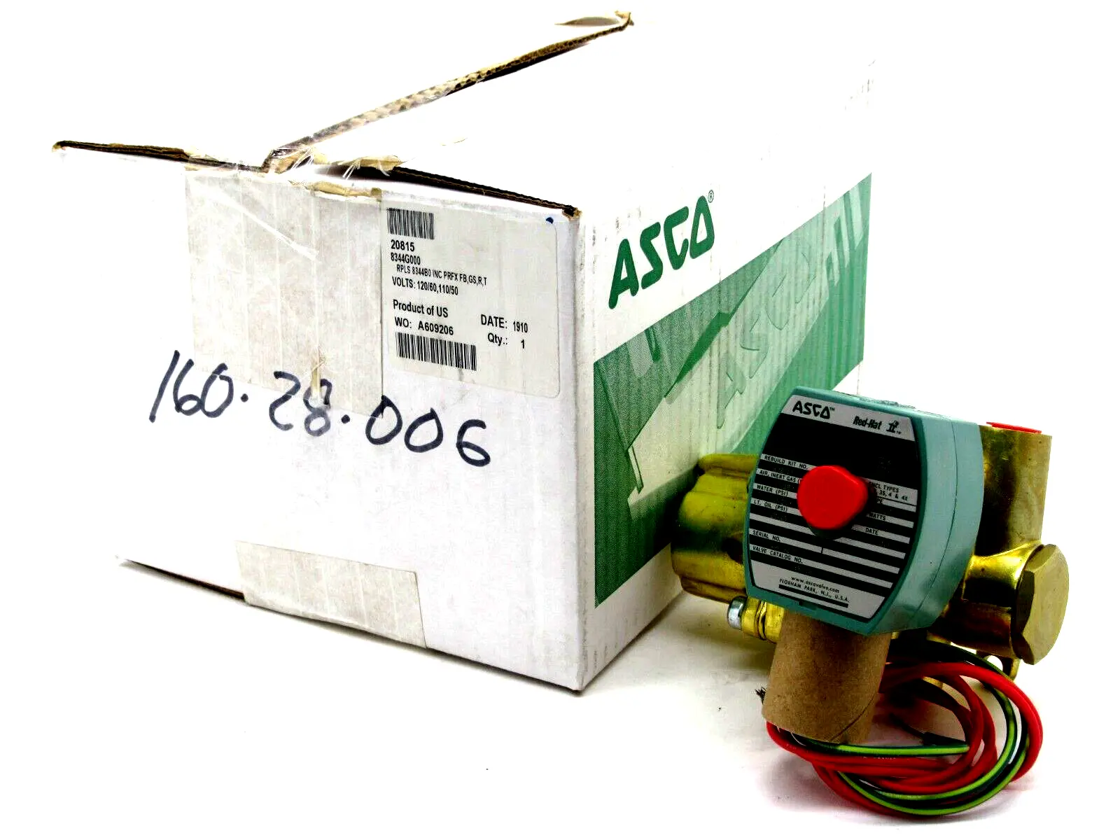 NEW ASCO 8344G000 SOLENOID VALVE 120/60 110/50