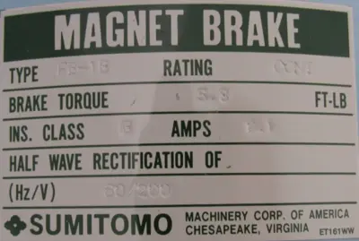 NEW SUMITOMO CNHMS1-5090A-B-6 GEARMOTOR 6:1 400V CNHMS15090AB6