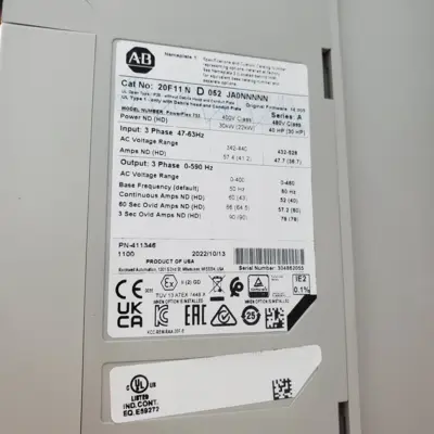 Used Allen-Bradley 20F11ND052JA0NNNNN PLC Processors California US | American Industrial Supply Co. #1493626