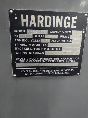 USED HARDINGE HLV-H-EM
