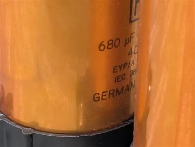 ROE EYP/A Twin Capacitor Assembly 680μF -10/+30% 400VDC Used