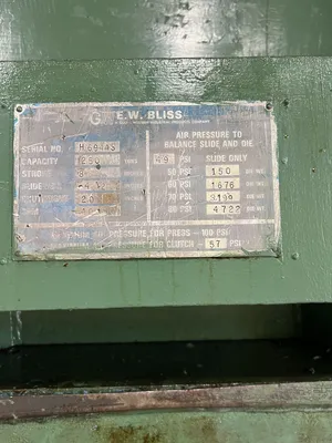 1980 BLISS C-250 OBI / Gap Frame Press | Universal Press & Machinery (UPM) (16)