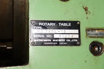 Matsumoto CNC 4th Axis Rotary Table