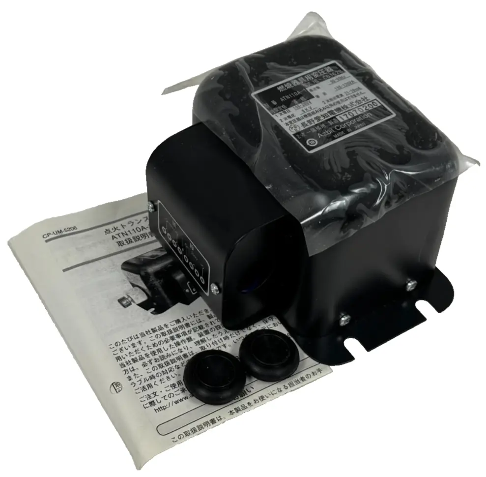 NEW AZBIL CORP. ATN110A-1 IGNITION TRANSFORMER 100-200V 6KV 50/60HZ 21-16mA