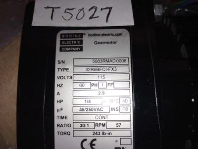 New | in-Stock Bodine 5683RM Motors (misc) Arizona US | ASSET CONVERSION SPECIALISTS, INC. #1333464