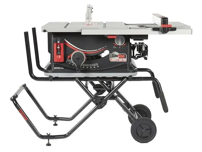 NEW SAWSTOP 10" JOBSITE SAW PRO W/MOBILE CART & HIGH/LOW FENCE SYSTEM