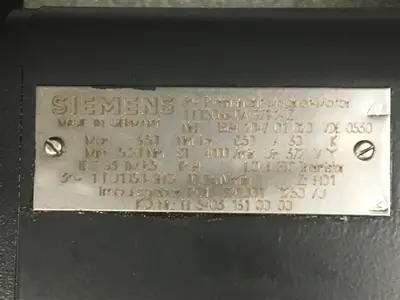 USED SIEMENS MOTOR 1FT5066-0AG71-2-Z