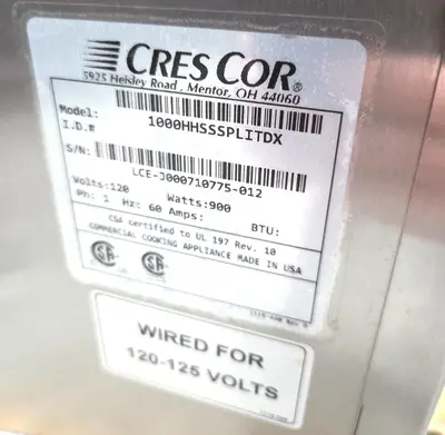 Used CRESCOR _UNKNOWN_ Hot Food Warming, Holding, & Transport Cabinets Florida US | National Equipment Depot LLC #1768445