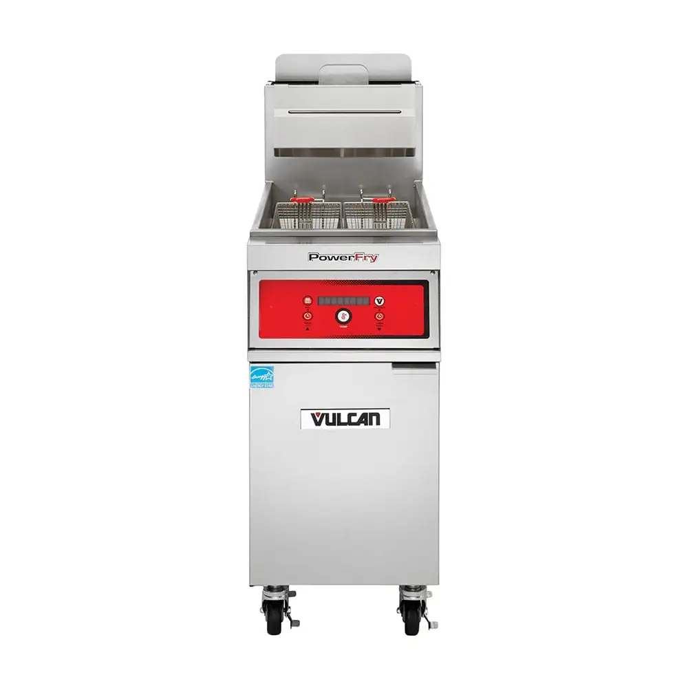 Vulcan 1TR45D Gas Fryer - (1) 50 Lb Vat, Floor Model, Natural Gas