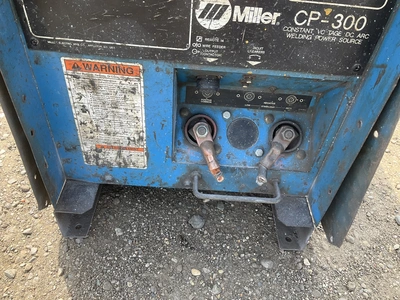 Miller CP-300 constant voltage DC arc welding power source, no leads or power wires, side panel is n...