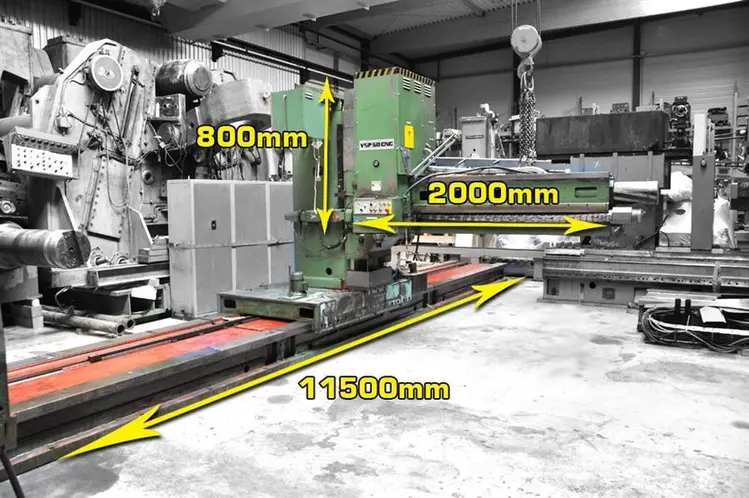 Used MAS TOS VSP 50 CNC X:11750 - Y:2000 - Z:1700 MM Bed Type Mills | Apt International N.V #364625