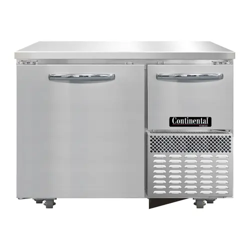 Continental FA43N-U 43" W Undercounter Freezer W/ (2) Sections & (2) Doors, 115v