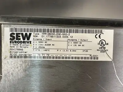 Sew Eurodrive TPM12B030-ENE-5A2-2 Adjustment Controller D76646 (3.6.2)
