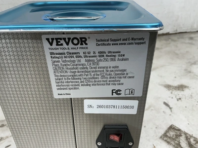 Used (2) VEVOR KZ-S2 Ultrasonic Cleaning Machines Michigan US | Miedema Asset Management Group #1338921