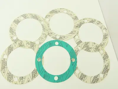 CECO CE-W27010 Compressor Cover Gasket 8-3/8"OD x 5-3/4"ID 4-3/4" Holes Lot of 6