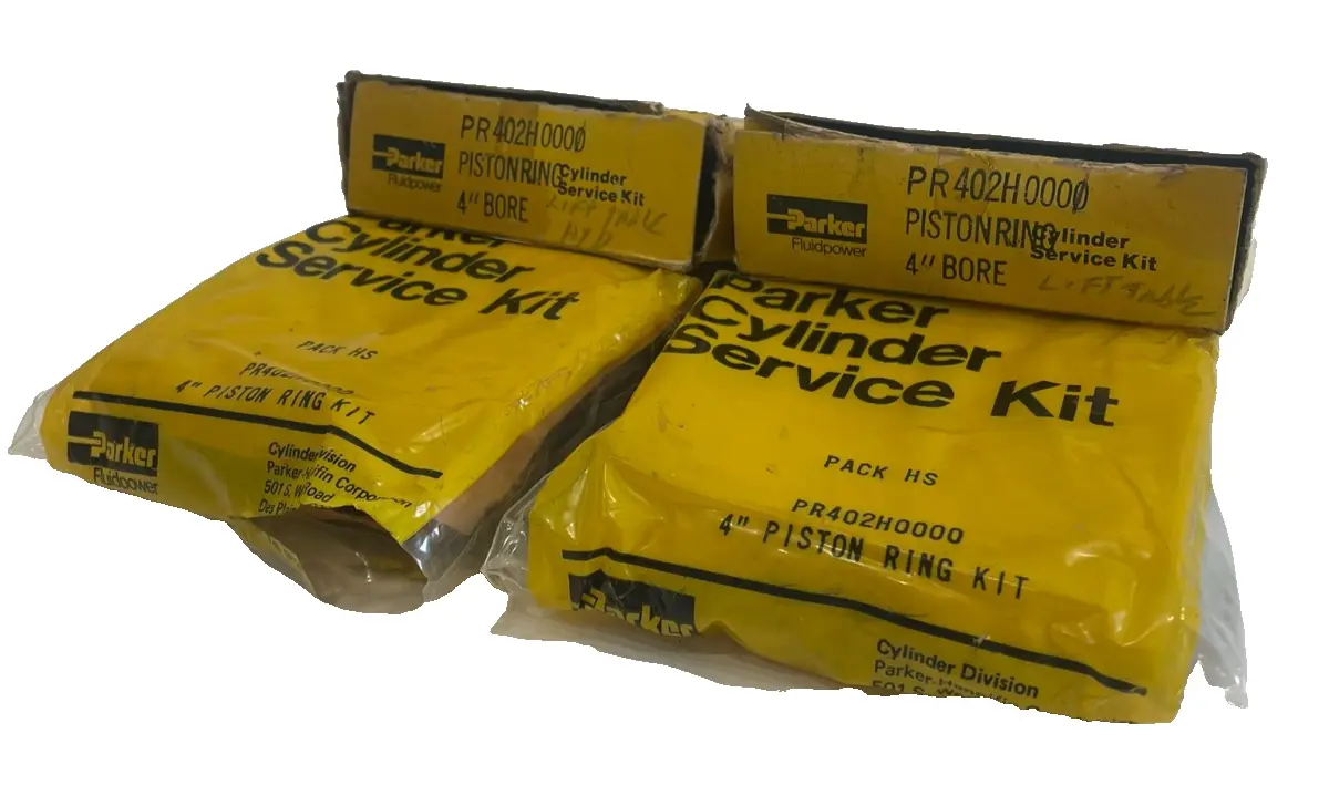 NEW LOT OF 2 PARKER PR402H0000 PISTON RING 4" BORE