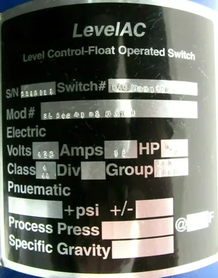 NEW LEVELAC SL546A1K2D31 LEVEL SWITCH LAC099192D1