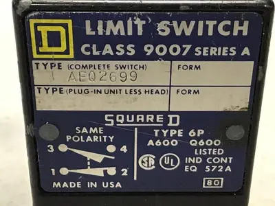 USED SQUARE D 9007-AEQ2699