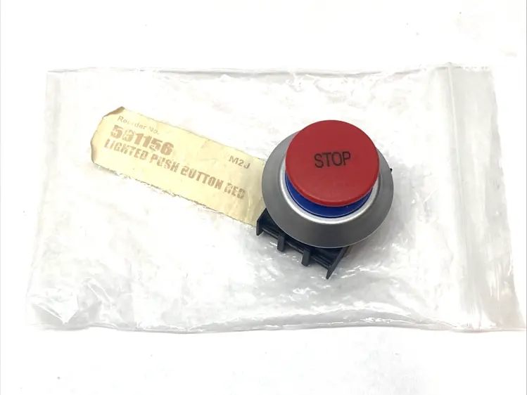 Used FREY MASCHINENBAU LIGHTED PUSH BUTTON, RED, STOP BUTTON M2F Relays & Switches Michigan US | Maverick Industrial Sales #1091465