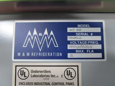 USED M&M REFRIGERATION A45EWF