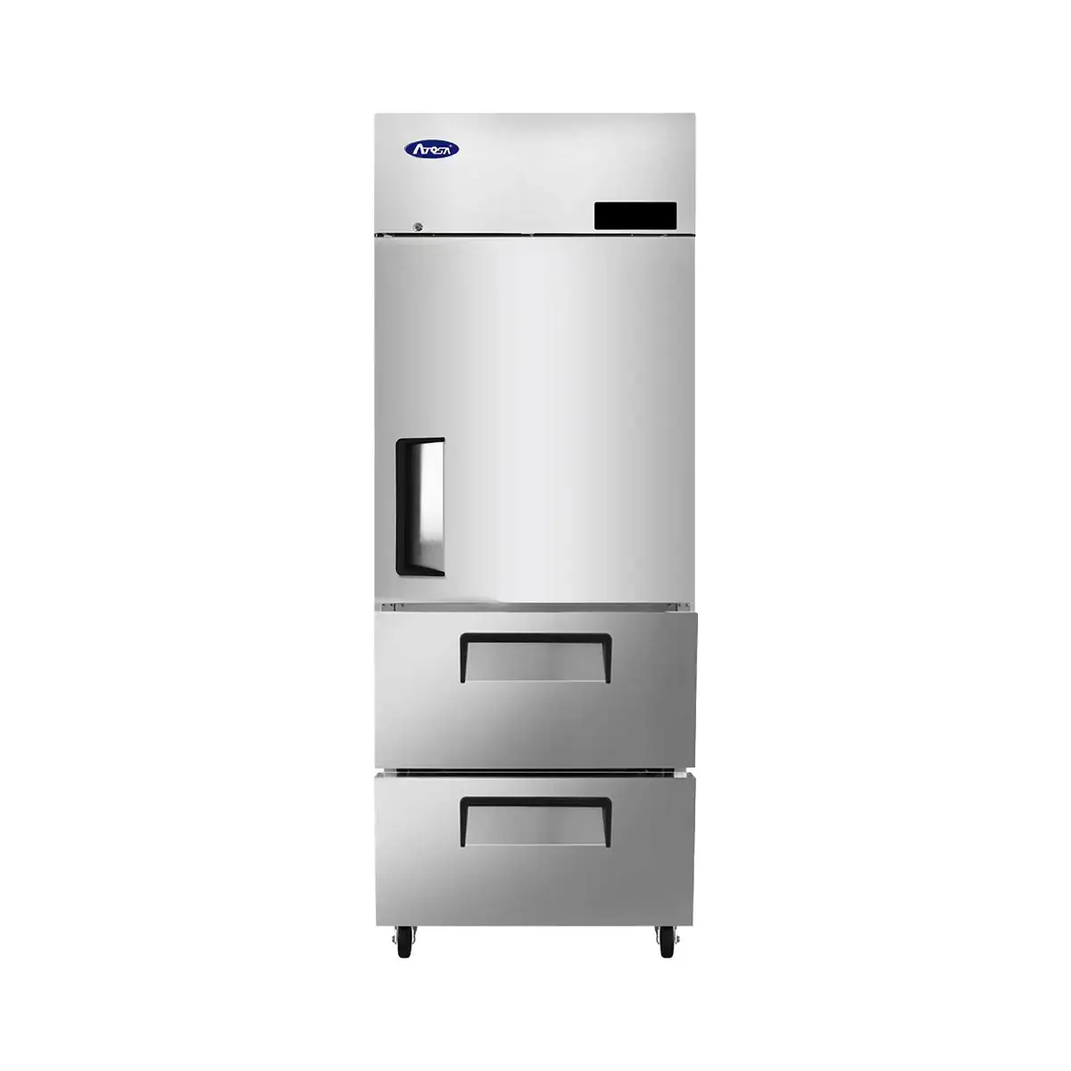 New | in-Stock Atosa New Atosa MBF8022GR Top Mount (1) Top Door/(2) Bottom Drawers Reach-In Refrigerator Refrigerators Illinois US | Falcon Restaurant Supply #1375492