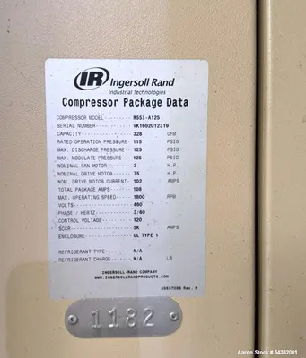 USED INGERSOLL-RAND R55I-A125