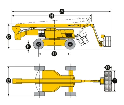 New | in-Stock 2026 HAULOTTE HA100 RTJ PRO Articulating Boom Lifts Pennsylvania US | Iron Exchange Equipment Solutions #1353849