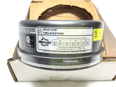 Mercoid DA-21-3-5S Differential Pressure Switch 60 PSIG