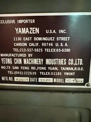 1978 YAMAZEN YC 1-1/2 VA Millers, Vertical | Rock Solid Tools (5)