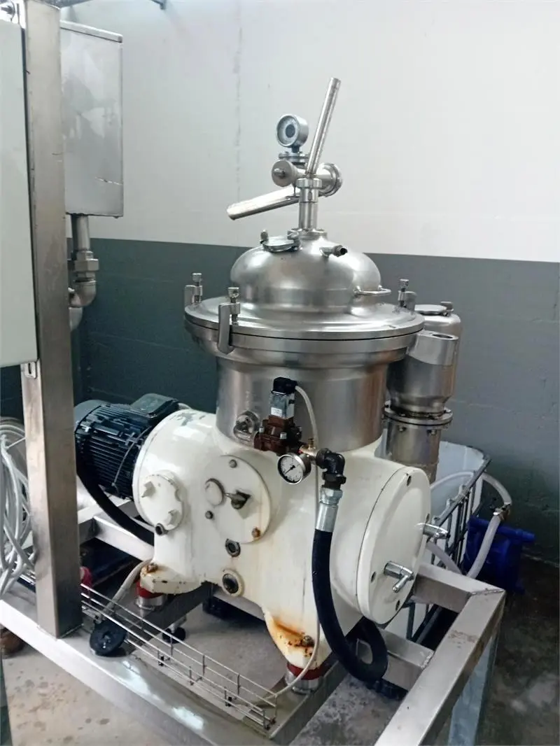 Westfalia SAMR 3036 clarifier centrifuge skid, 316SS.