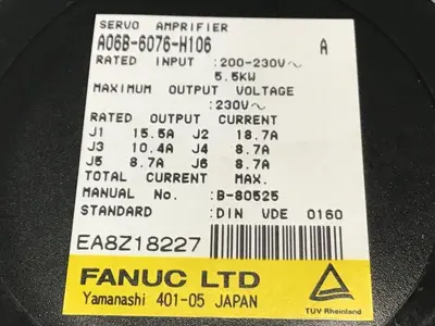 USED FANUC A06B-6076-H106