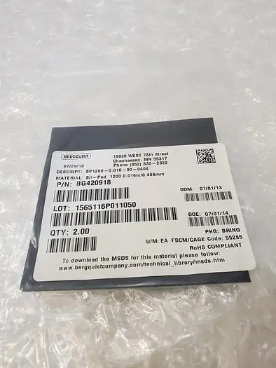 BERGQUIST BG420918 THERMAL INTERFACE PAD
