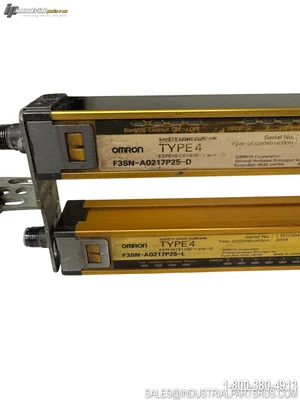 Used OMRON F3SN-A0217P25-D & L Light Curtains & Grids Kentucky US | Industrial Parts R Us Inc. #1176245