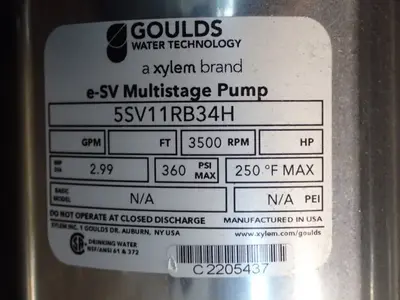 NEW GOULDS 5SV11RB34H