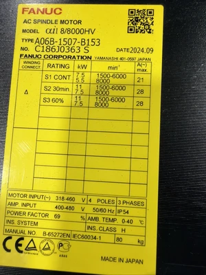 NEW FANUC A06B-1507-B153