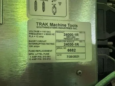 2010 SOUTHWESTERN INDUSTRIES TRAK DPM SX2 Mills, CNC | Machinery Central (21)