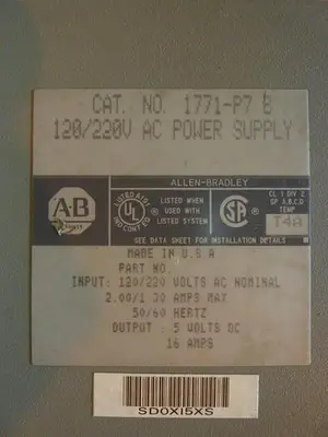 USED ALLEN BRADLEY 1771-P7 SER B