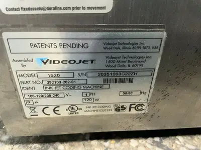 Used VIDEOJET 1520 Engravers Ohio US | HGR 24 #1471723