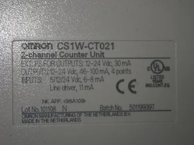 Used OMRON CS1WCT021 Counters/Timers Ohio US | HGR 24 #750610