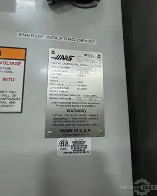 Used 2005 HAAS VF-7B/40 Vertical Machining Centers Arizona US | KD Machinery #1335419