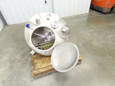 CFR 30 Gallon Cone Insulated Mixing Tank Jacketed 304 Stainless Steel Sanitary